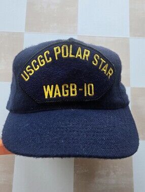 Vintage 90s USCGC Polar Star WAGB-10 Wool Snapback Hat - Made in USA Northstar